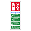 Fire Extinguisher: Dry Power Sign - RPVC, 82 X 202mm